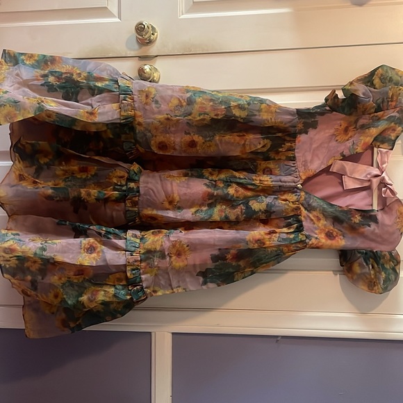 Selkie Monet Sunflower Dreamgirl Dress - Picture 6 of 13